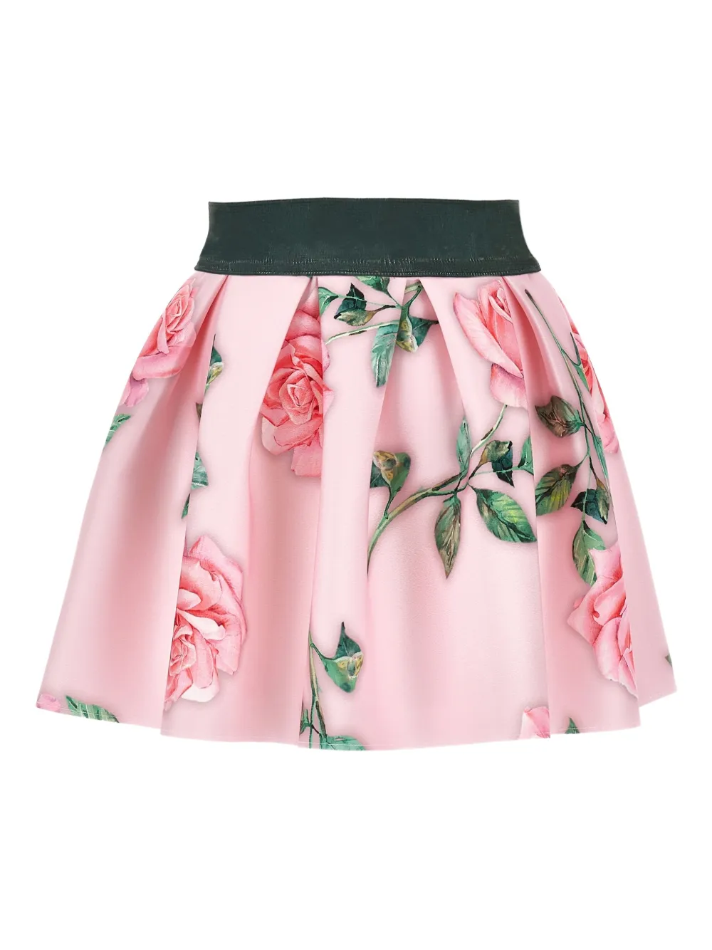 Monnalisa Mini-plooirok met bloemenprint Roze