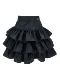 Monnalisa ruffle-detail mini skirt - Black