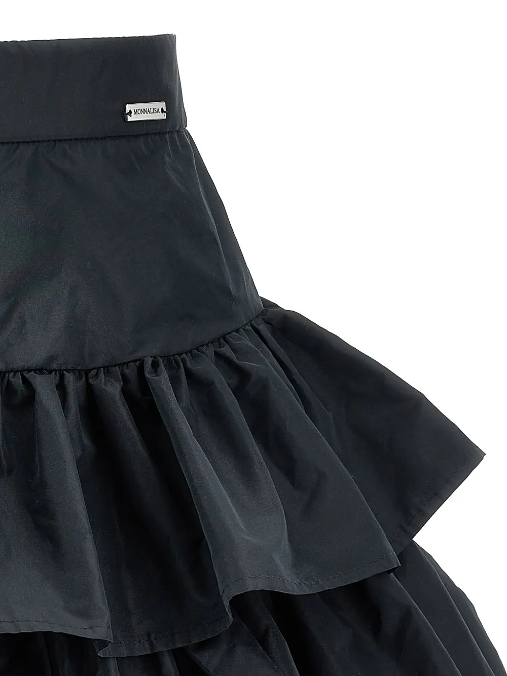 Monnalisa Mini-rok met ruches Zwart