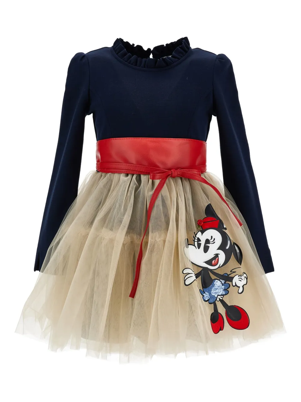 Monnalisa x Disney belted dress | Blue | Image 1