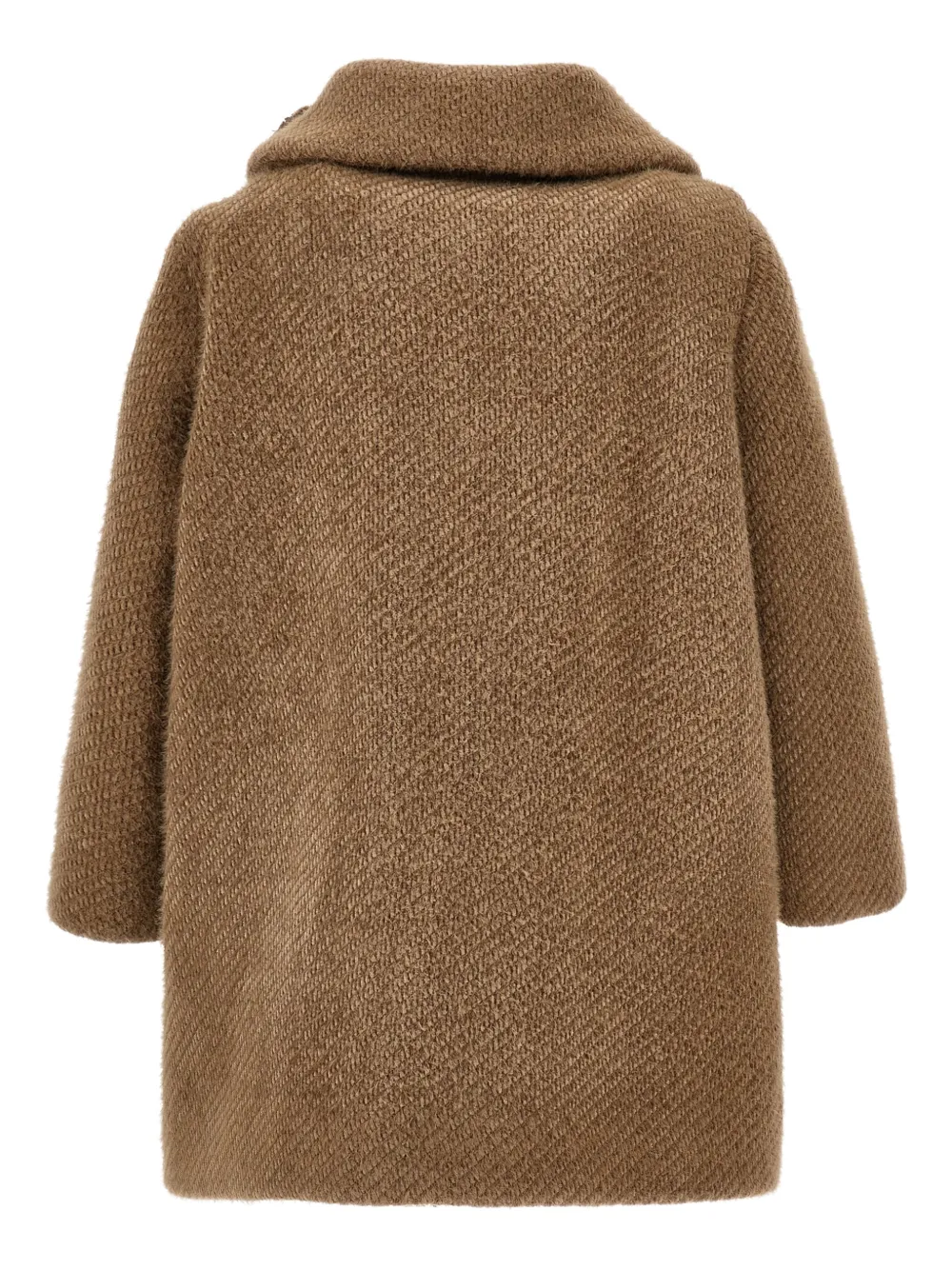 Monnalisa Jas met roosdetail Bruin