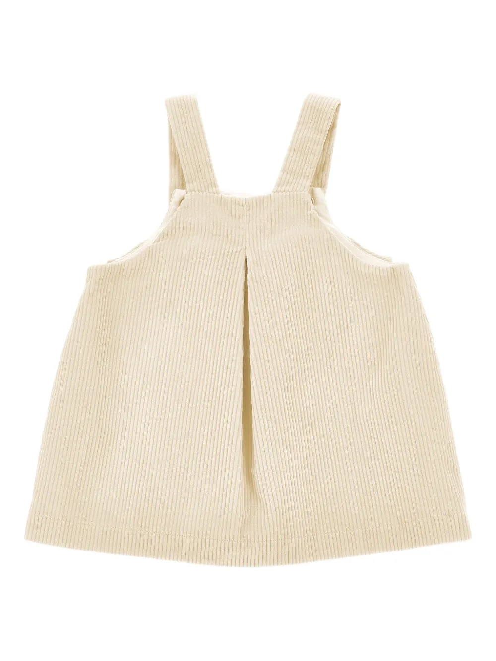 Monnalisa Ribfluwelen jurk - Beige