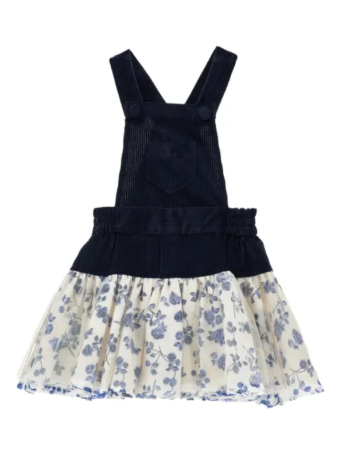 Monnalisa floral-print dungarees