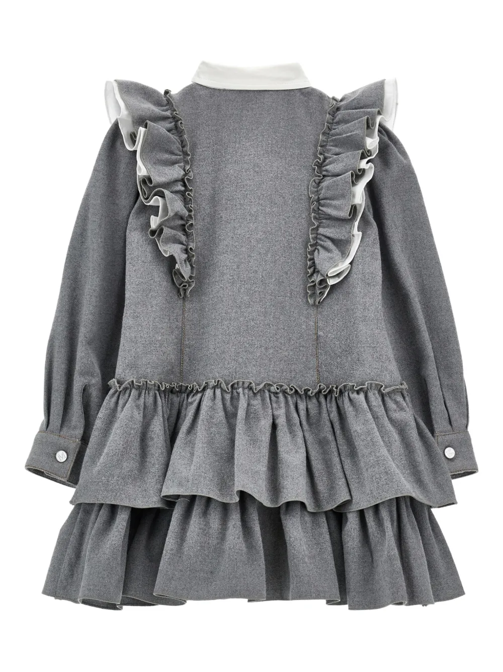 Monnalisa ruffled tiered dress | Girls Casual Dresses | Image 2
