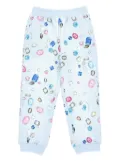 Monnalisa gem-printed track pants - Blue