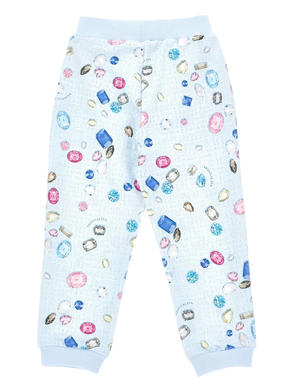 Monnalisa gem-printed track pants | Girls Casual Trousers | Image 2
