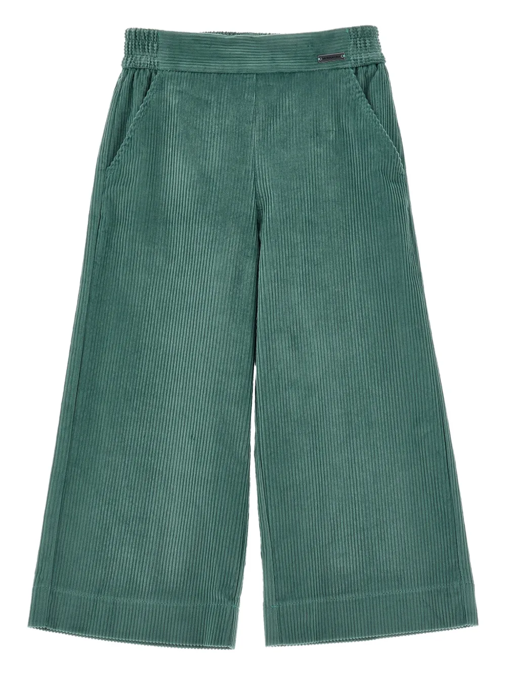 Monnalisa corduroy wide-leg trousers | Green | Image 1