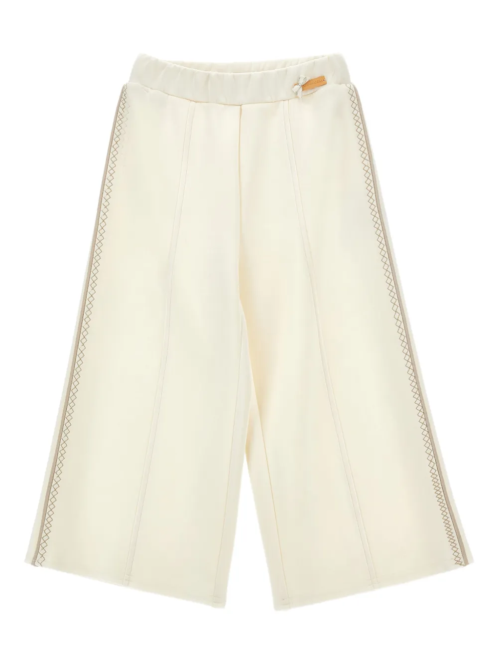 Monnalisa side-stripe trousers | White | Image 1
