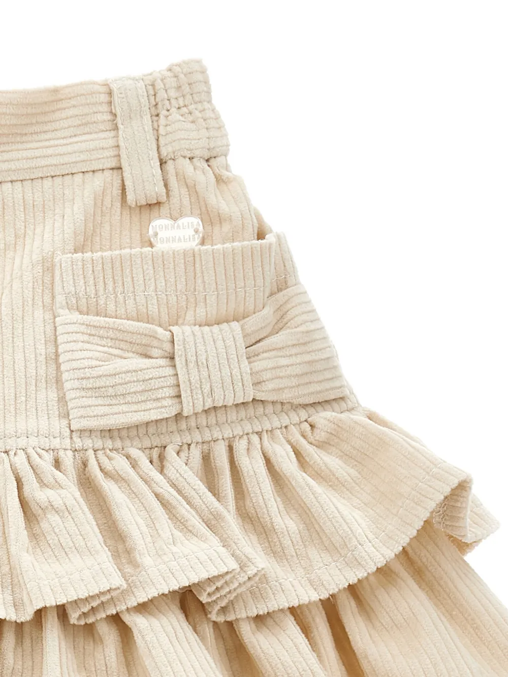 Monnalisa Mini-rok met ruches Beige