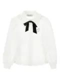 Monnalisa ruffle-collar blouse - White