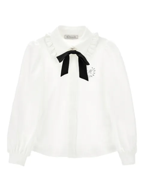 Monnalisa ruffle-collar blouse
