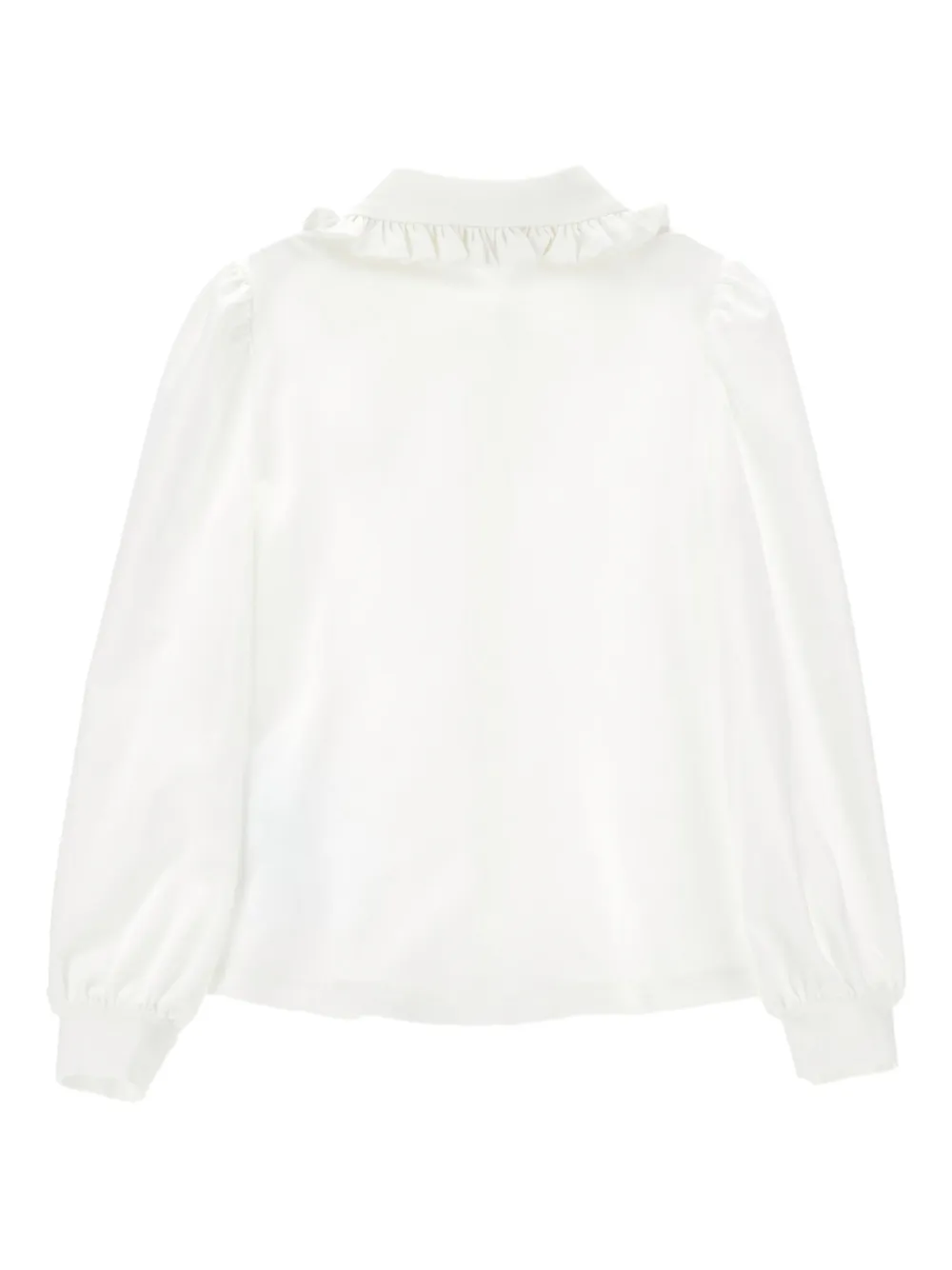 Monnalisa Ruffle-collar Blouse In White