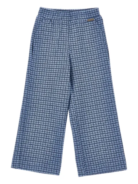 Monnalisa pantalones anchos con motivo pied de poule