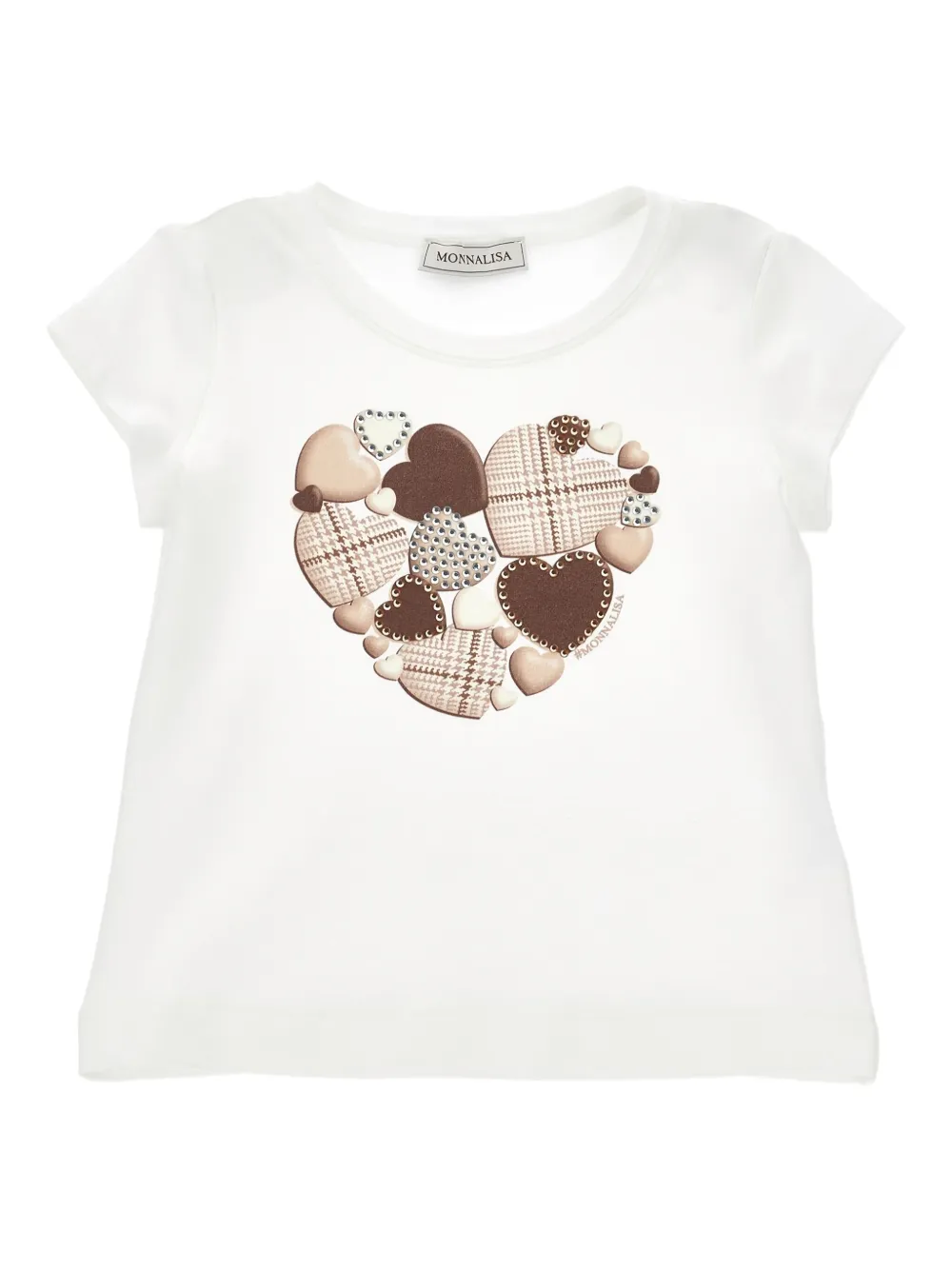 Monnalisa T-shirt met print Wit