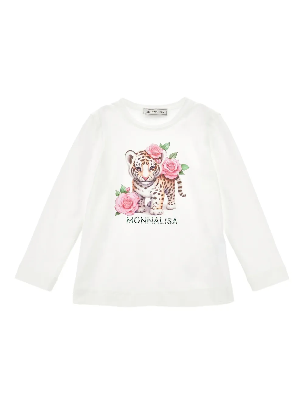 Monnalisa Top met print Wit
