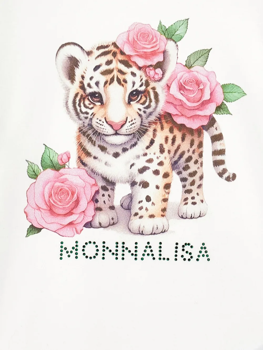 Monnalisa Top met print Wit