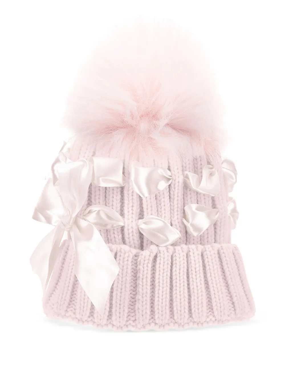Monnalisa Muts met pompon - Roze