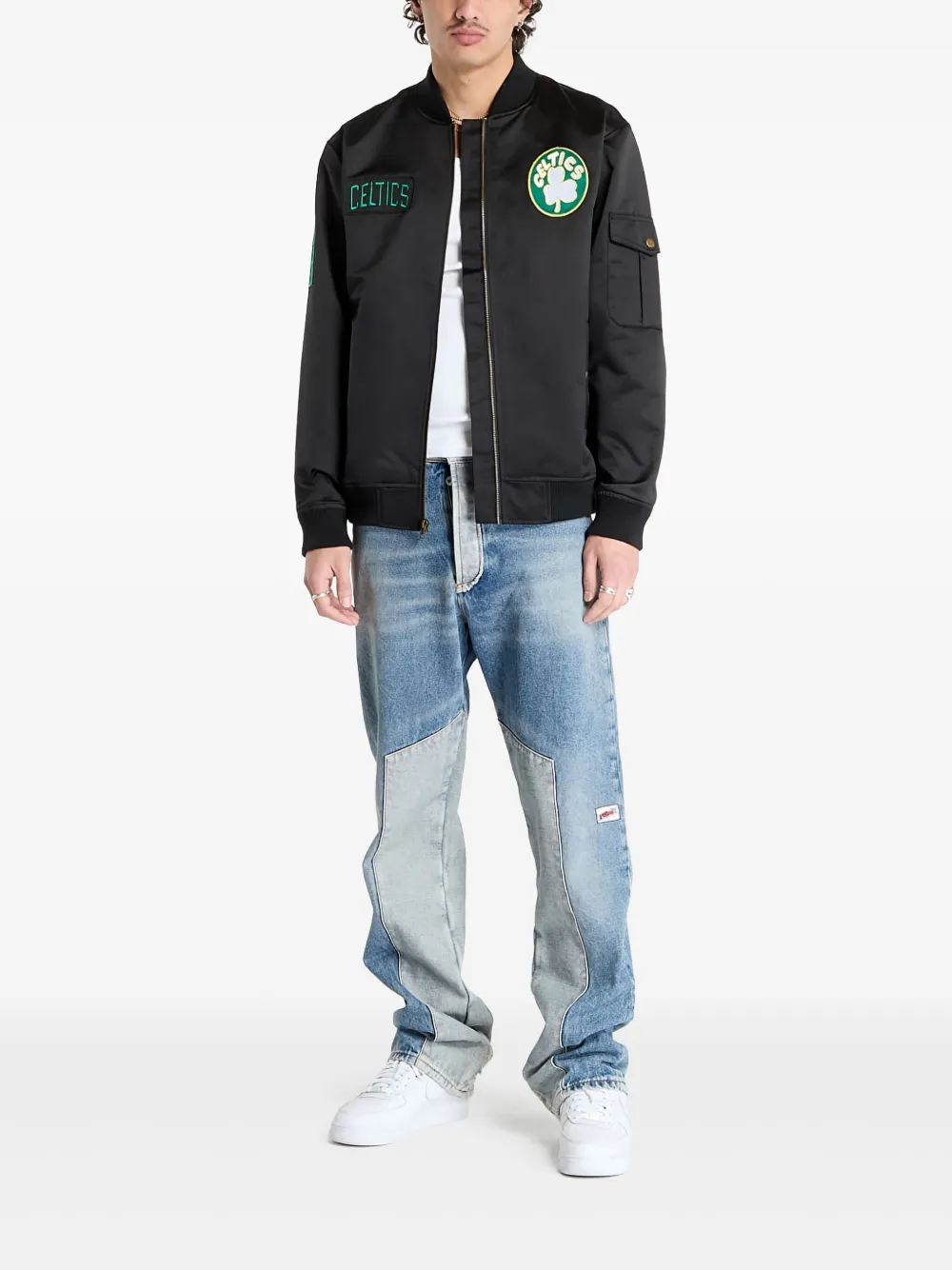 Mitchell & Ness chamarra bomber Celtics en colaboración con NBA Team Leader | Chamarras bomber | Image 2