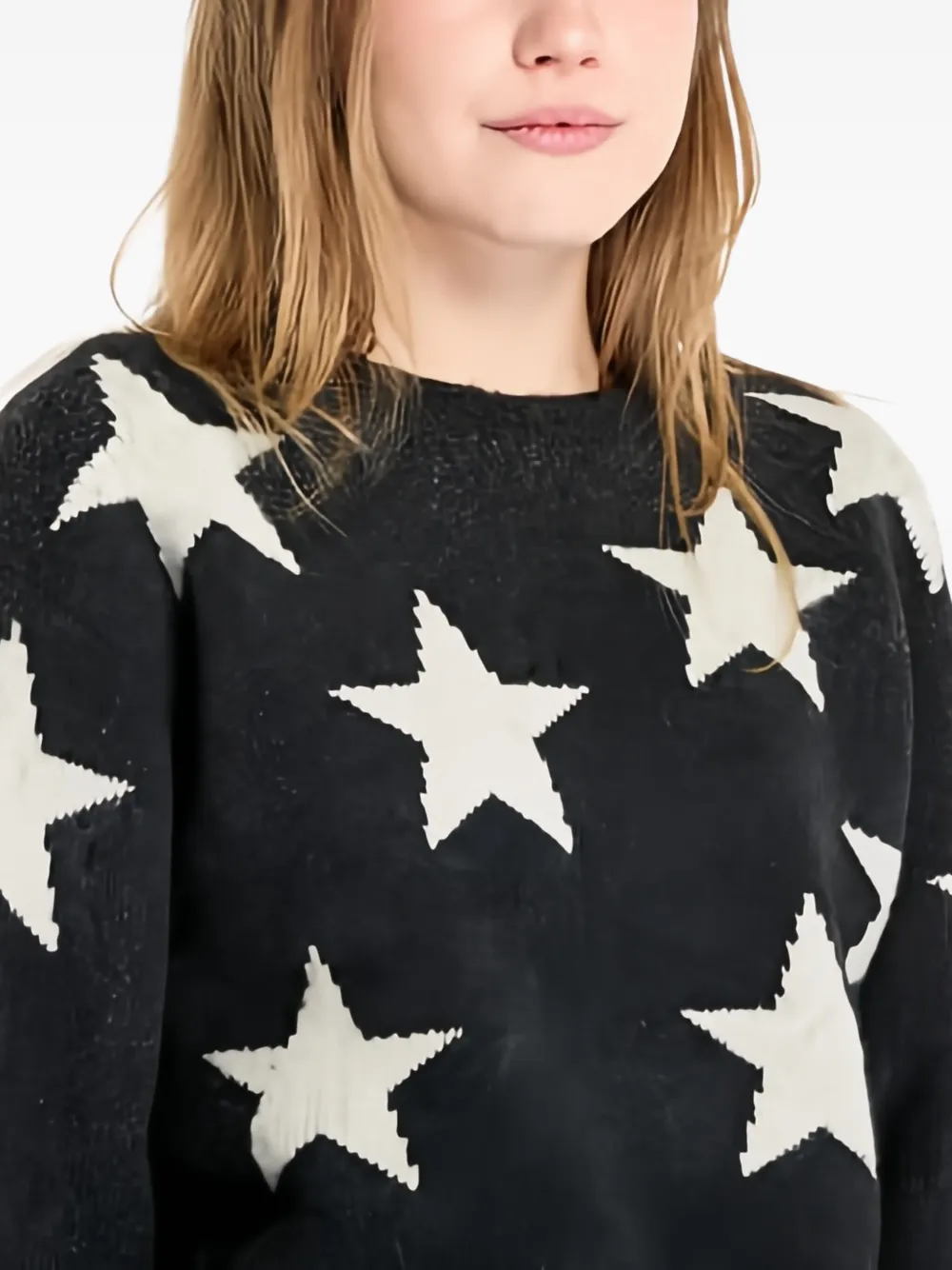 Tommy Jeans Trui met sterpatroon Zwart