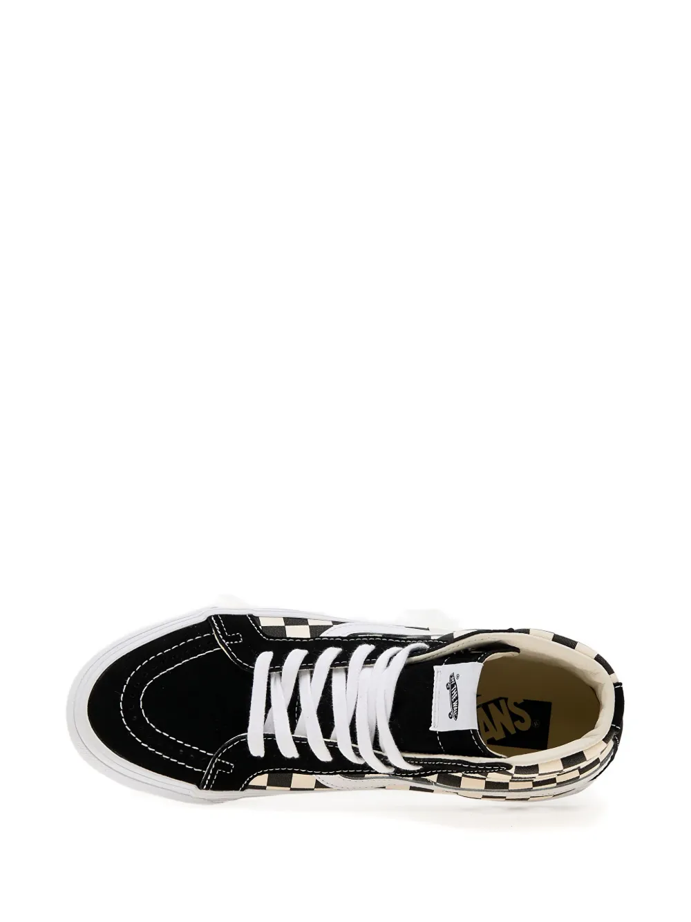 Vans Sk8-hi Reissue 38 Lx Checkerboard Sneakers In Black