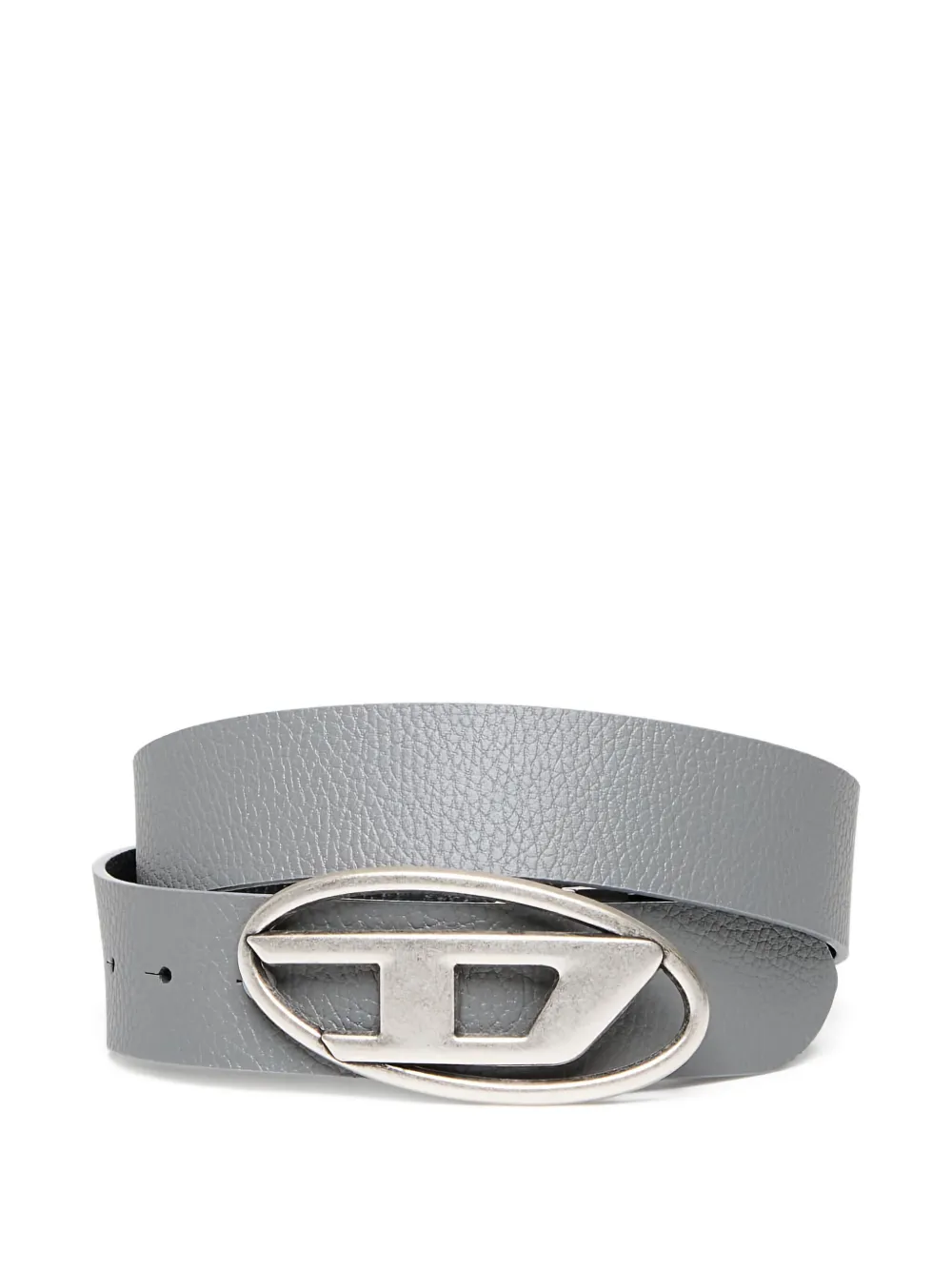 Diesel Oval D Reversible belt | Grey | Image 1