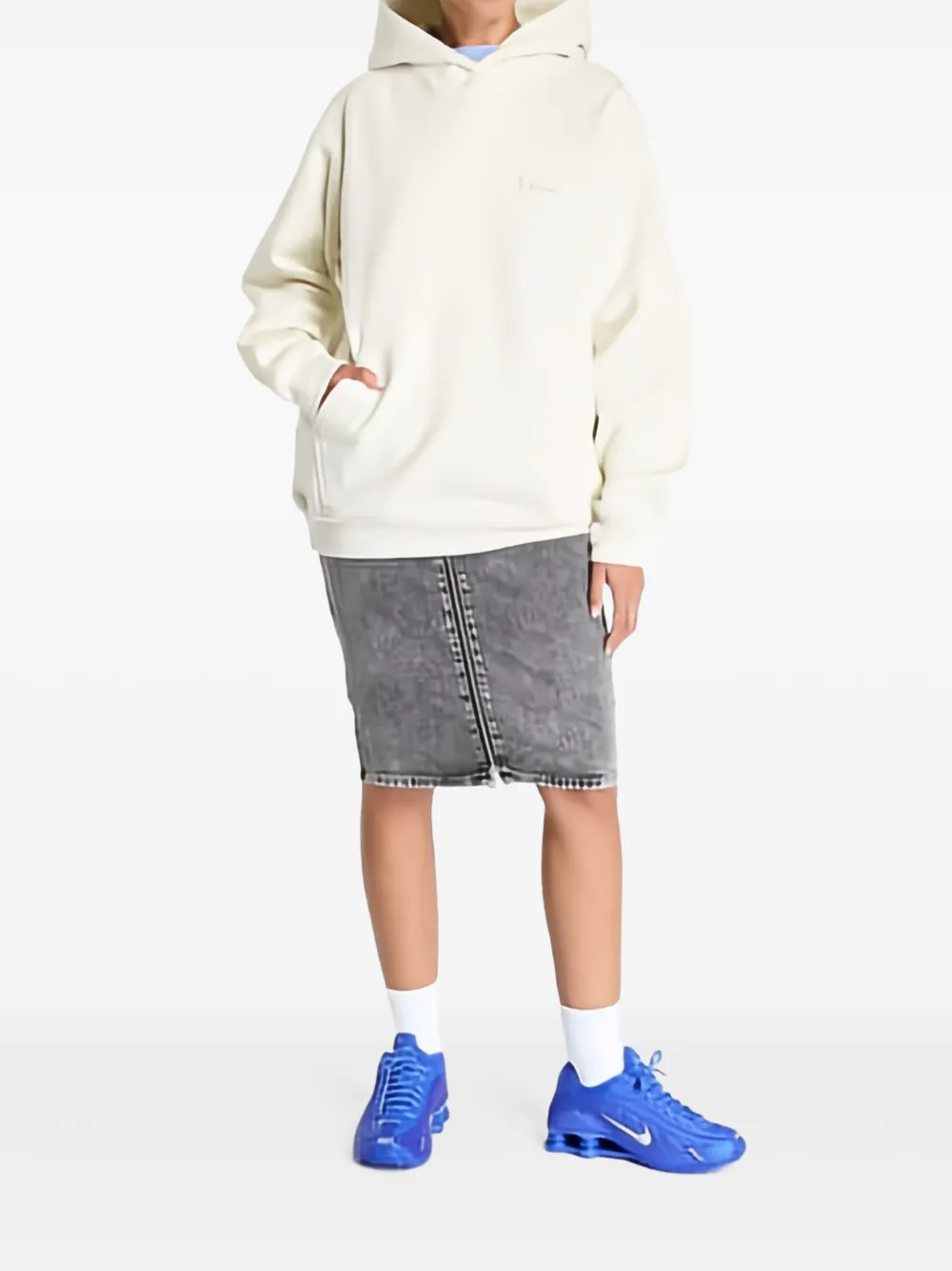DIME LOGO-EMBROIDERED HOODIE
