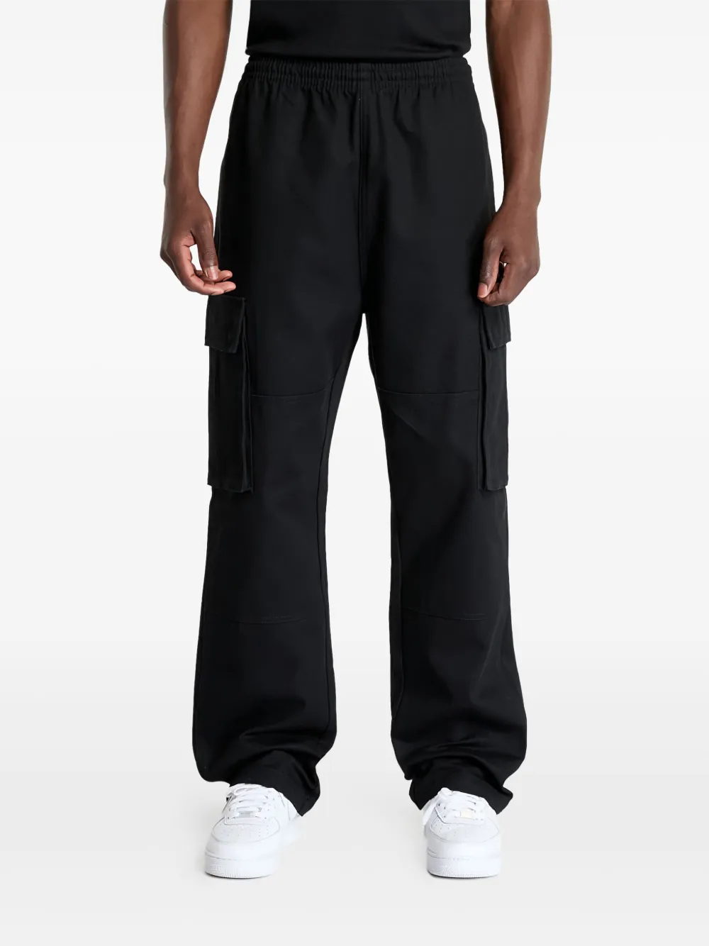 NEW ERA CAP cotton cargo trousers | Black | Image 1