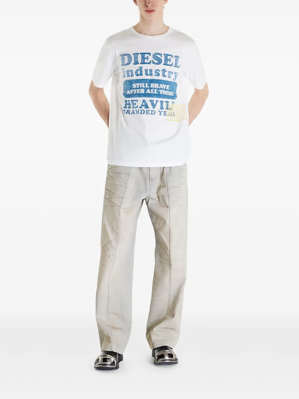 Diesel D-Chino-Work-S broek - Grijs