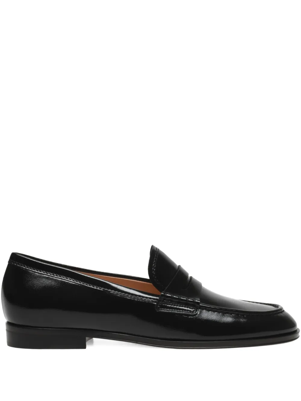 Gianvito Rossi leather loafers Black
