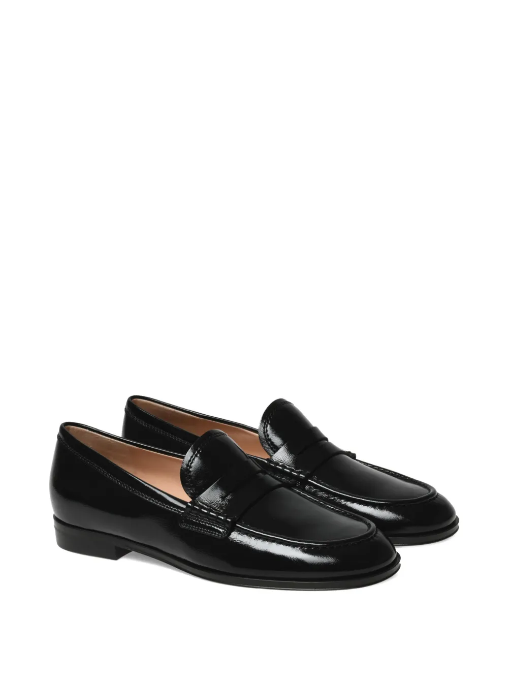 Gianvito Rossi leather loafers Black