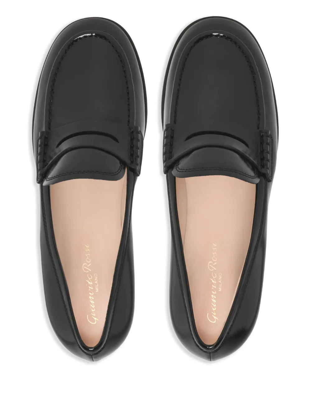 Gianvito Rossi leather loafers Black