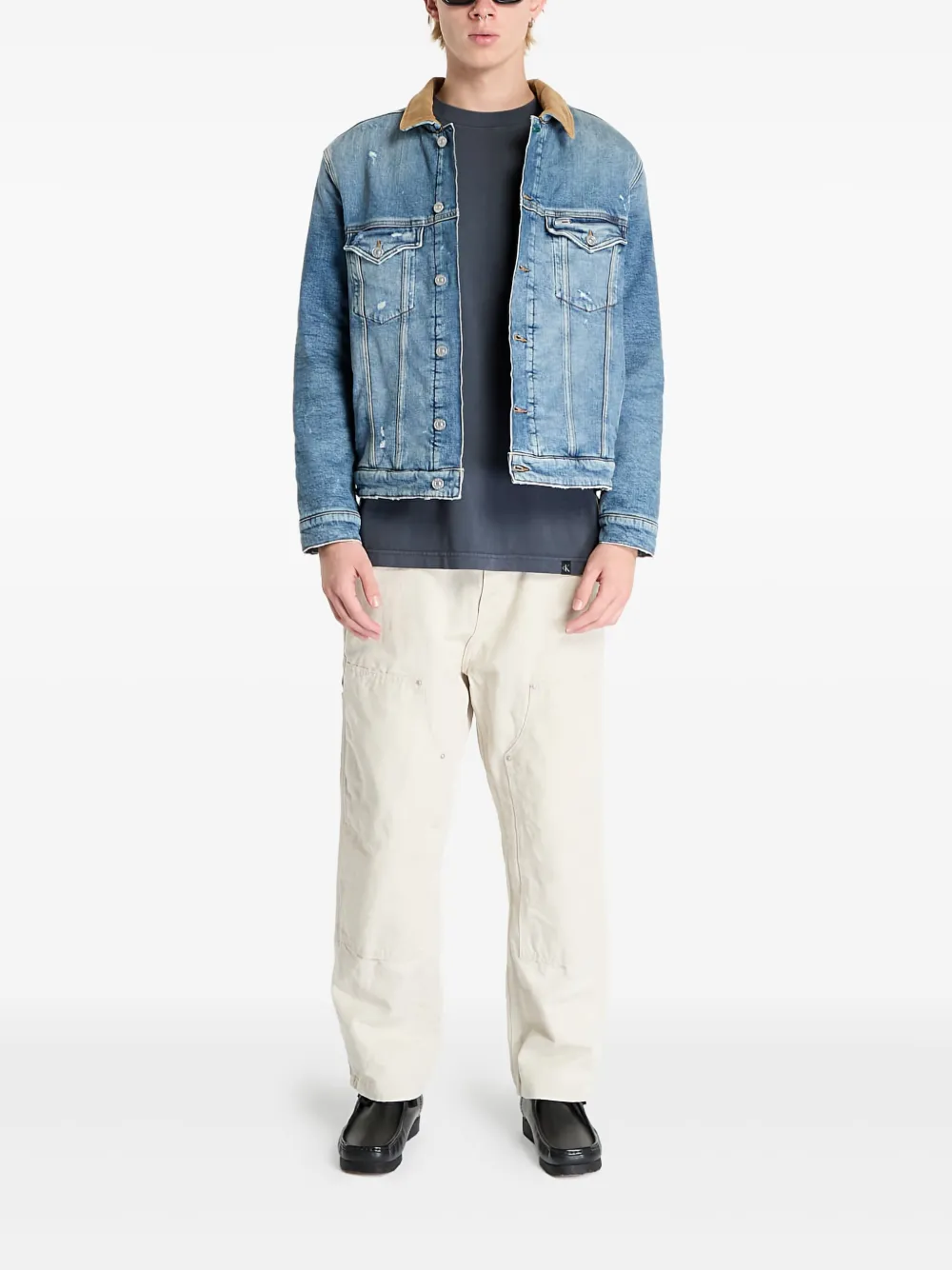 Tommy Jeans Ryan Teddy Regular denim jacket | Denim Jackets | Image 2