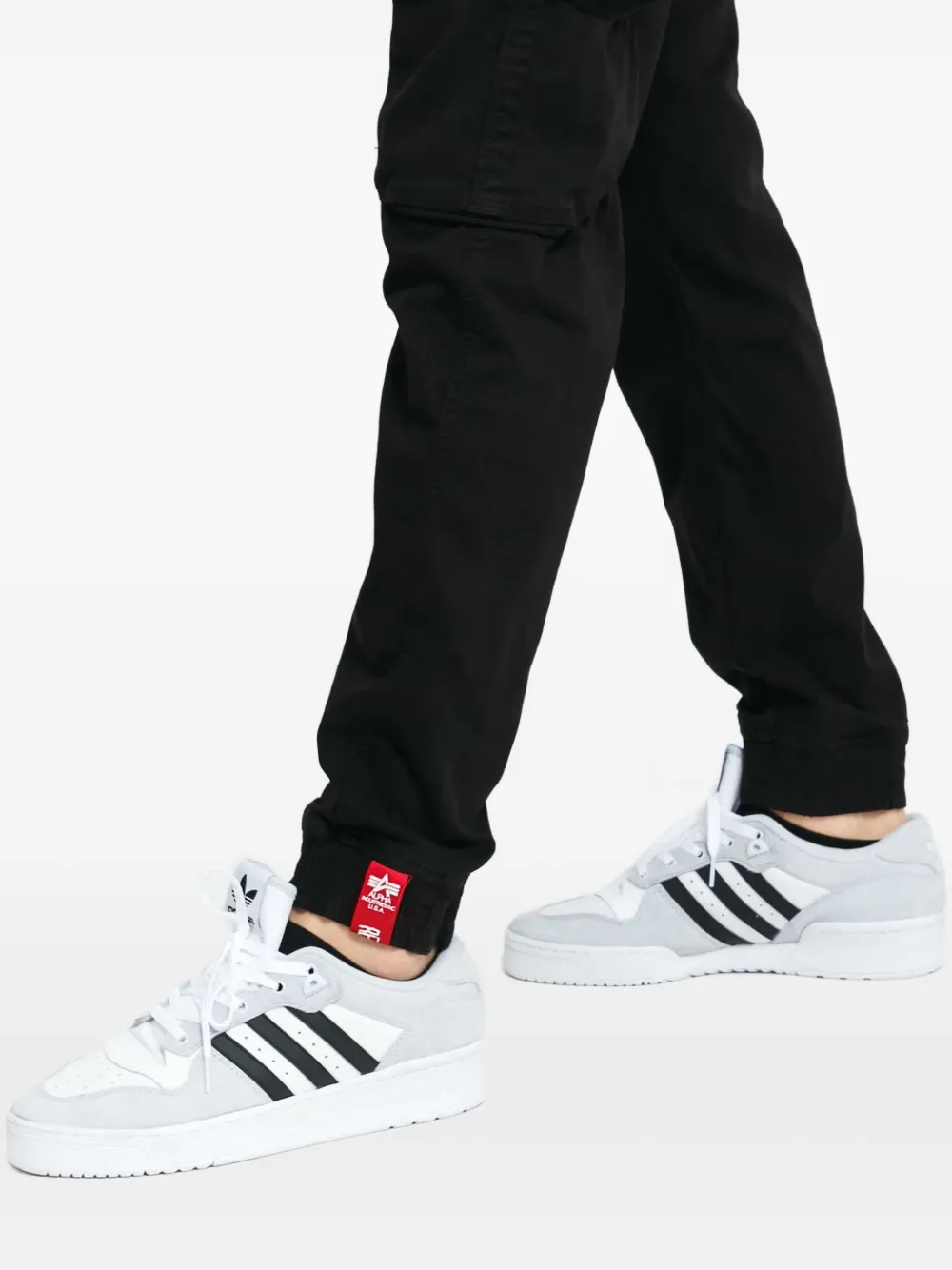 ALPHA INDUSTRIES CARGO STRAIGHT-LEG TROUSERS