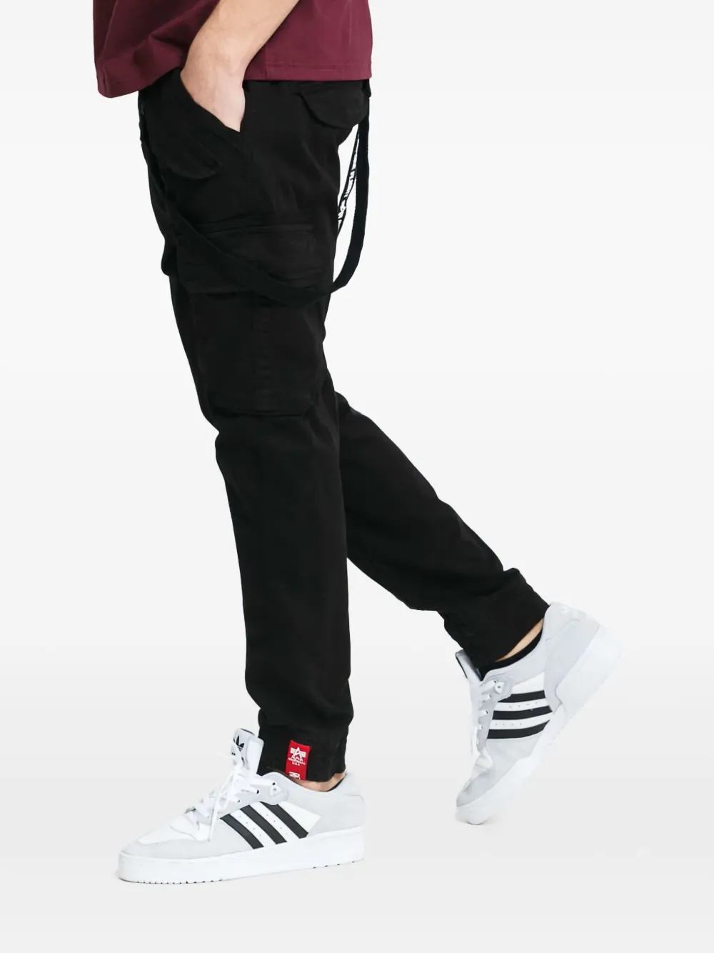 ALPHA INDUSTRIES CARGO STRAIGHT-LEG TROUSERS