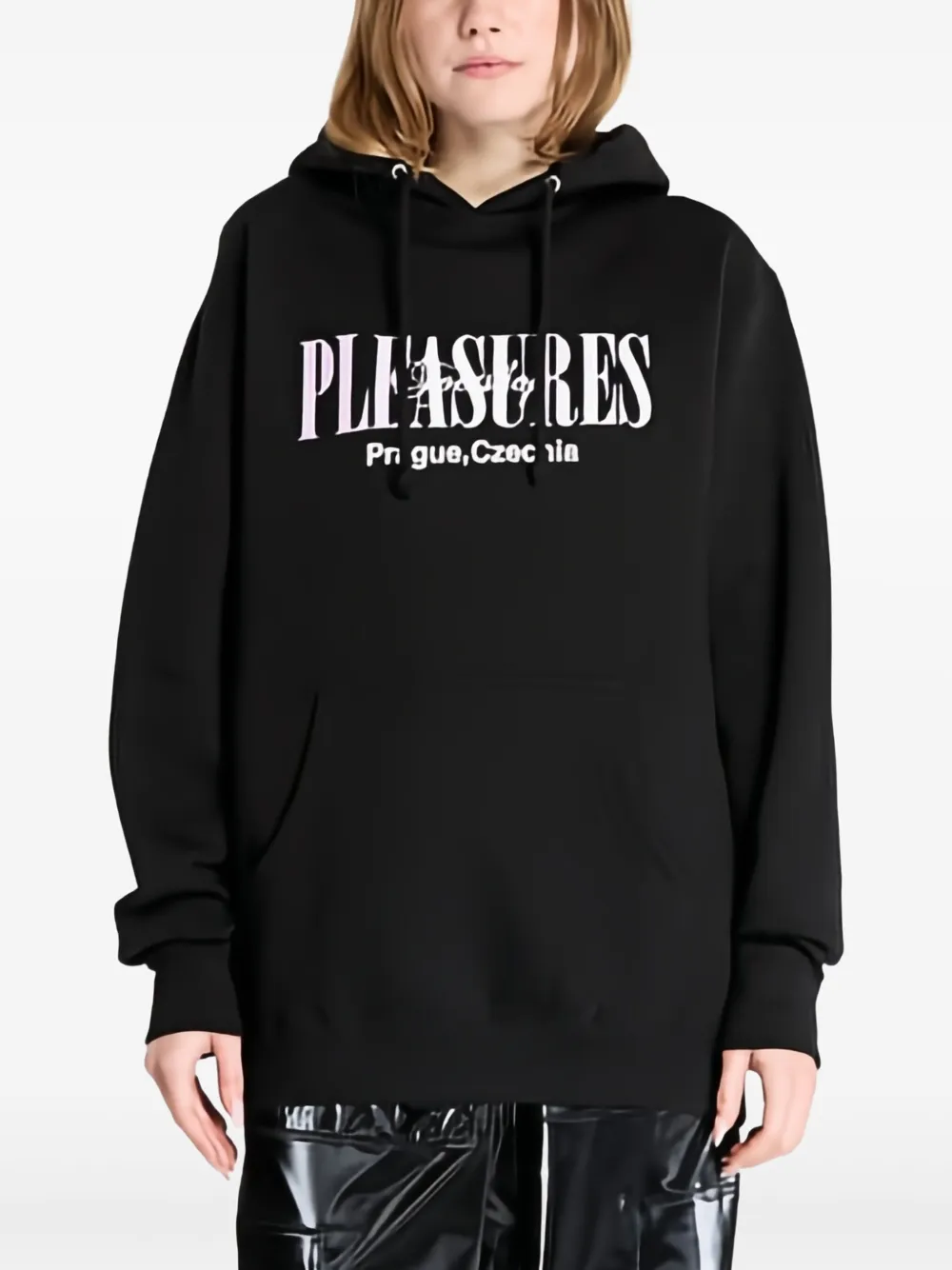Pleasures x FTSHP hoodie Zwart