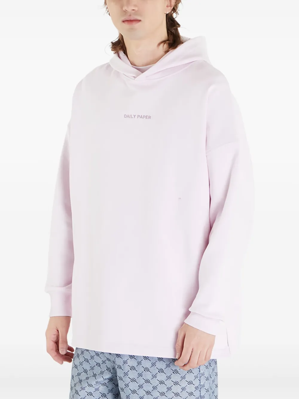 Daily Paper Felpa in jersey con cappuccio | rosa | Image 1