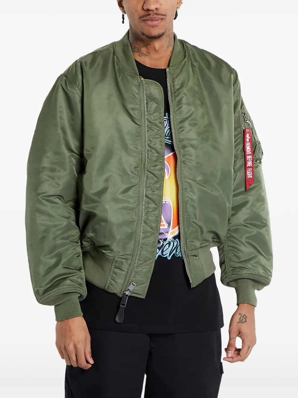 Alpha Industries Zip-up Bomber Jacket