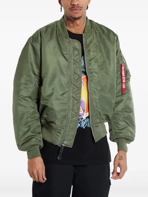 Alpha Industries zip-up bomber jacket
