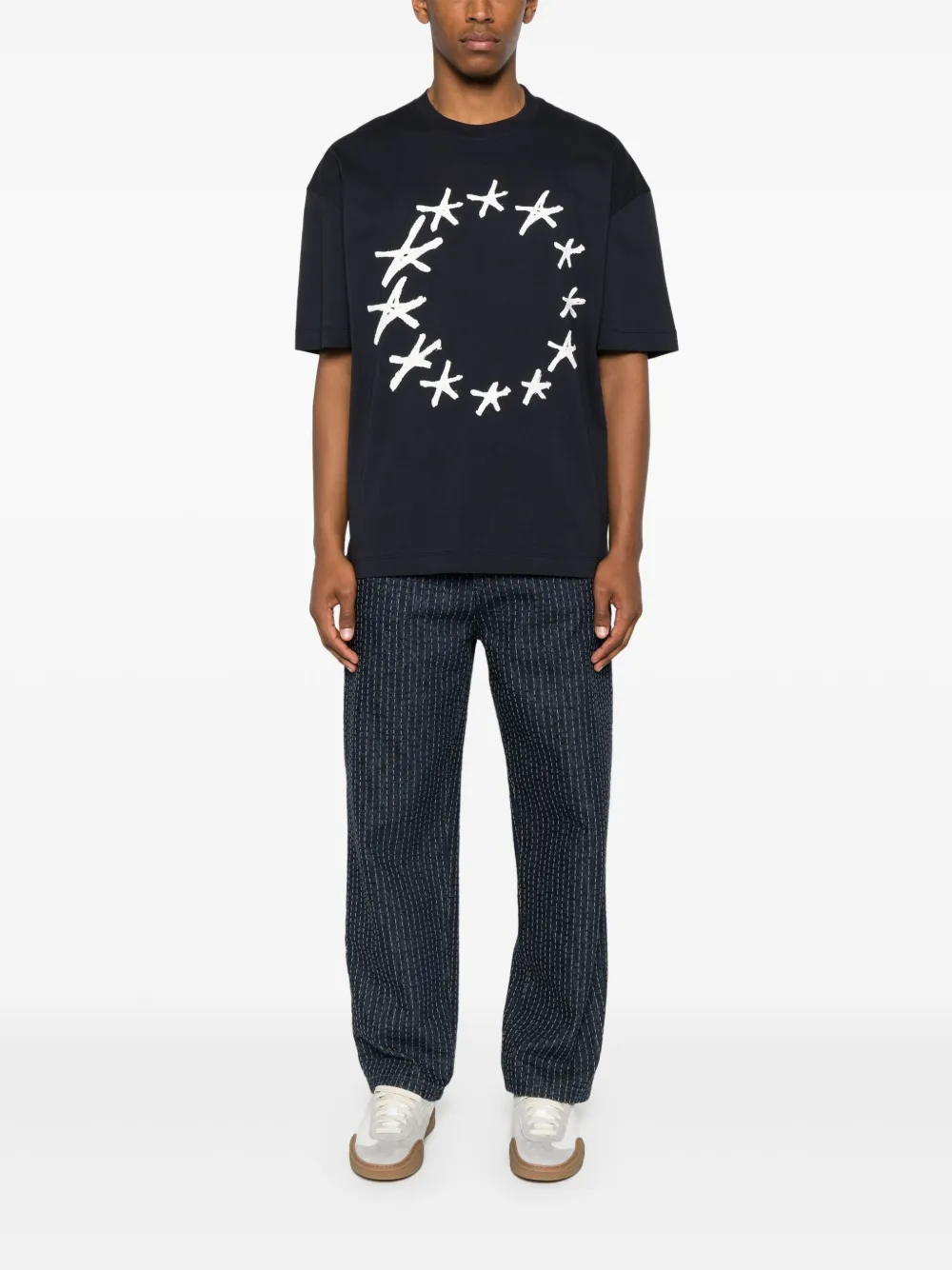 Études Studio Relax Stars T-shirt - Blauw