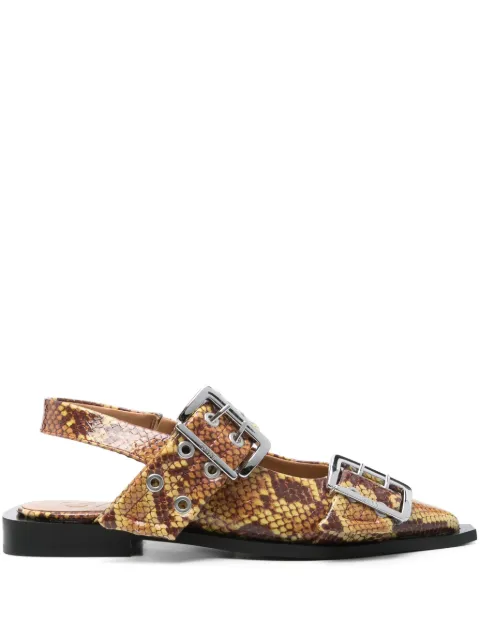 GANNI flats con animal print