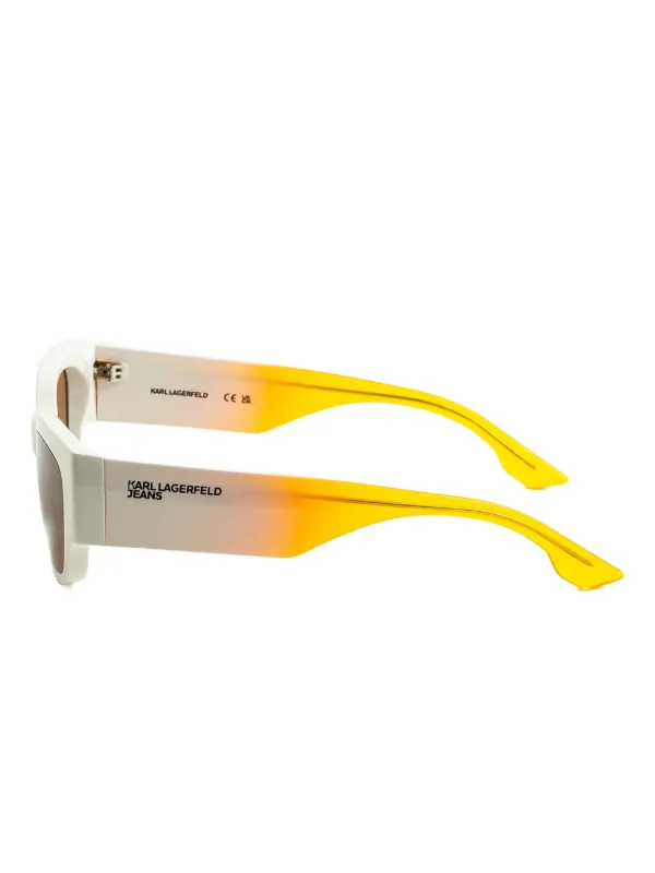 Karl Lagerfeld White Square Sunglasses Karl Lagerfeld KL6170 105 Women main image 4