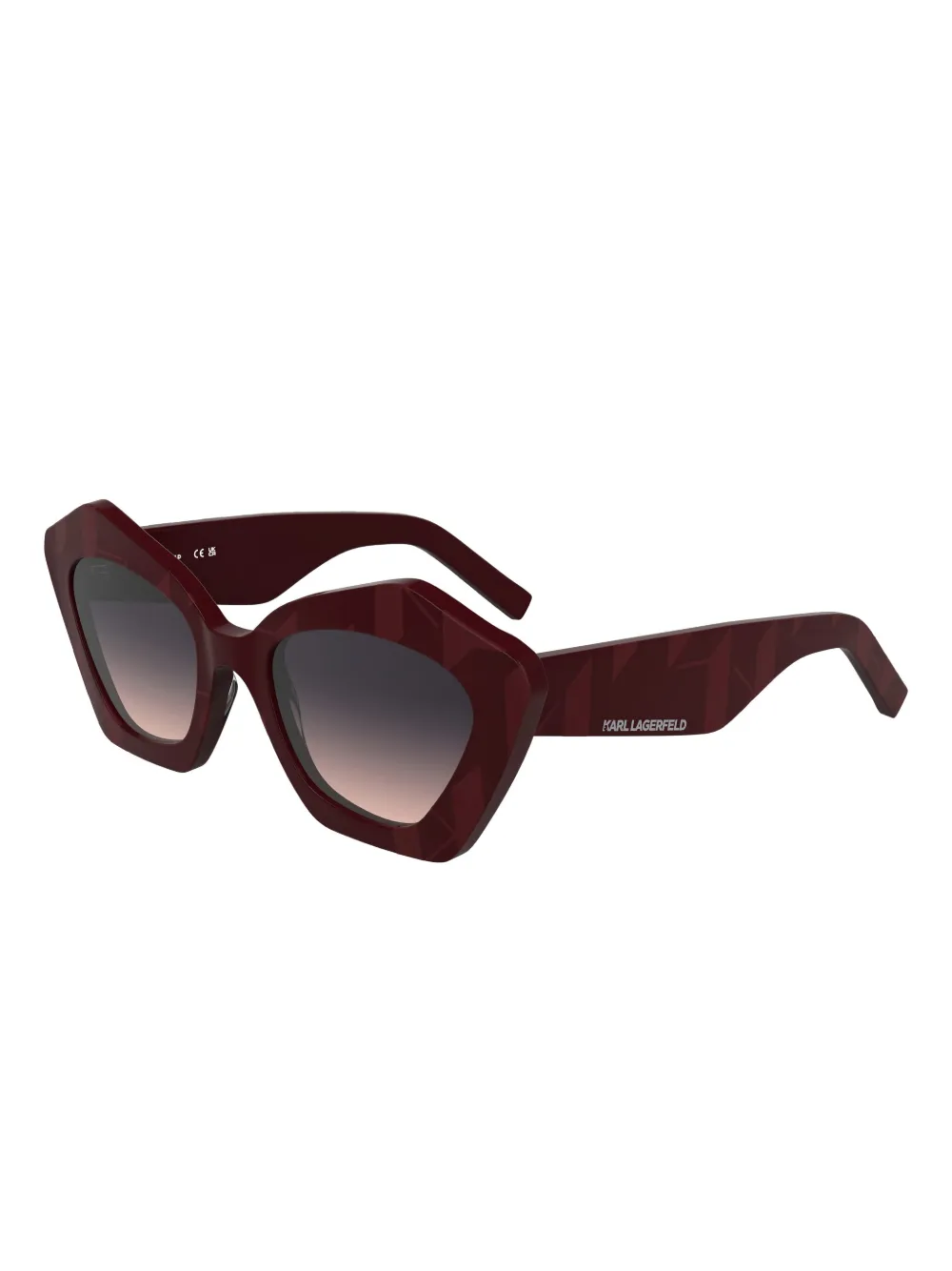 Karl Lagerfeld logo-print sunglasses - Rood