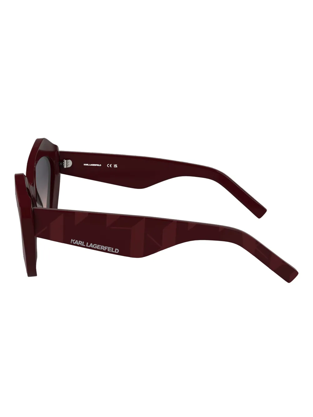 Karl Lagerfeld Zonnebril met logoprint Rood