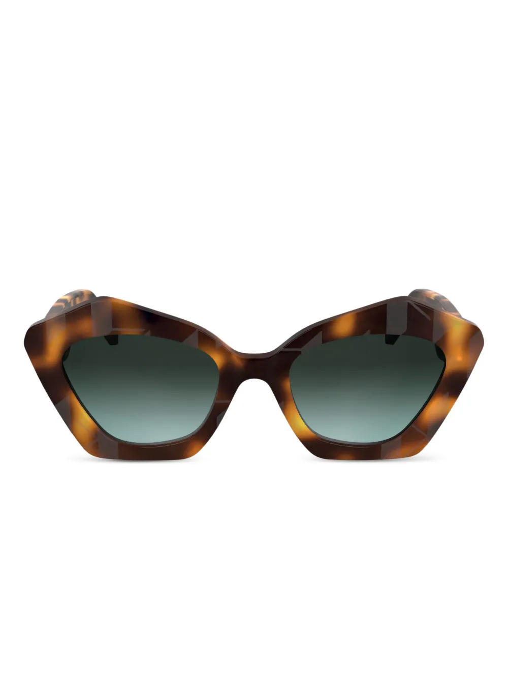 Karl Lagerfeld Zonnebril met logoprint Bruin