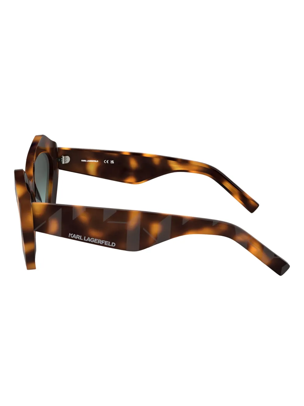 Karl Lagerfeld Zonnebril met logoprint Bruin