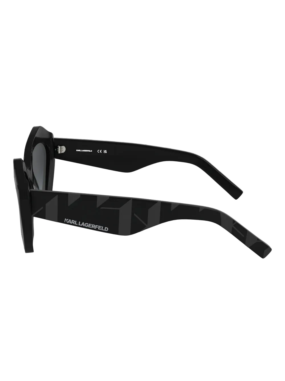 Karl Lagerfeld Zonnebril met logoprint Zwart