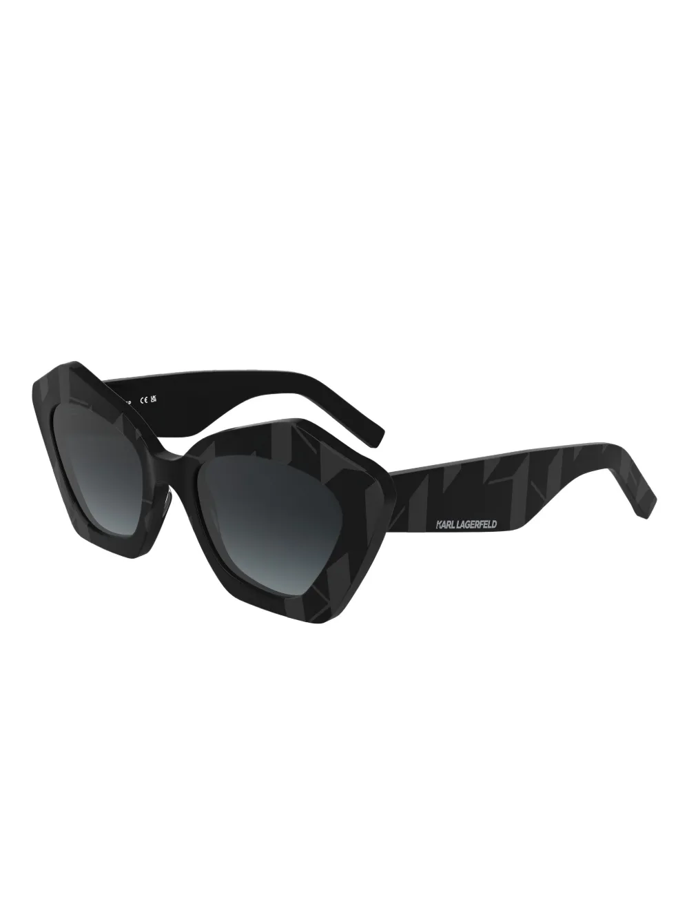 Karl Lagerfeld logo-print sunglasses - Zwart