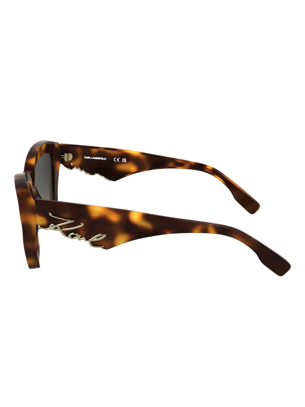 Karl Lagerfeld Zonnebril met logoprint Bruin