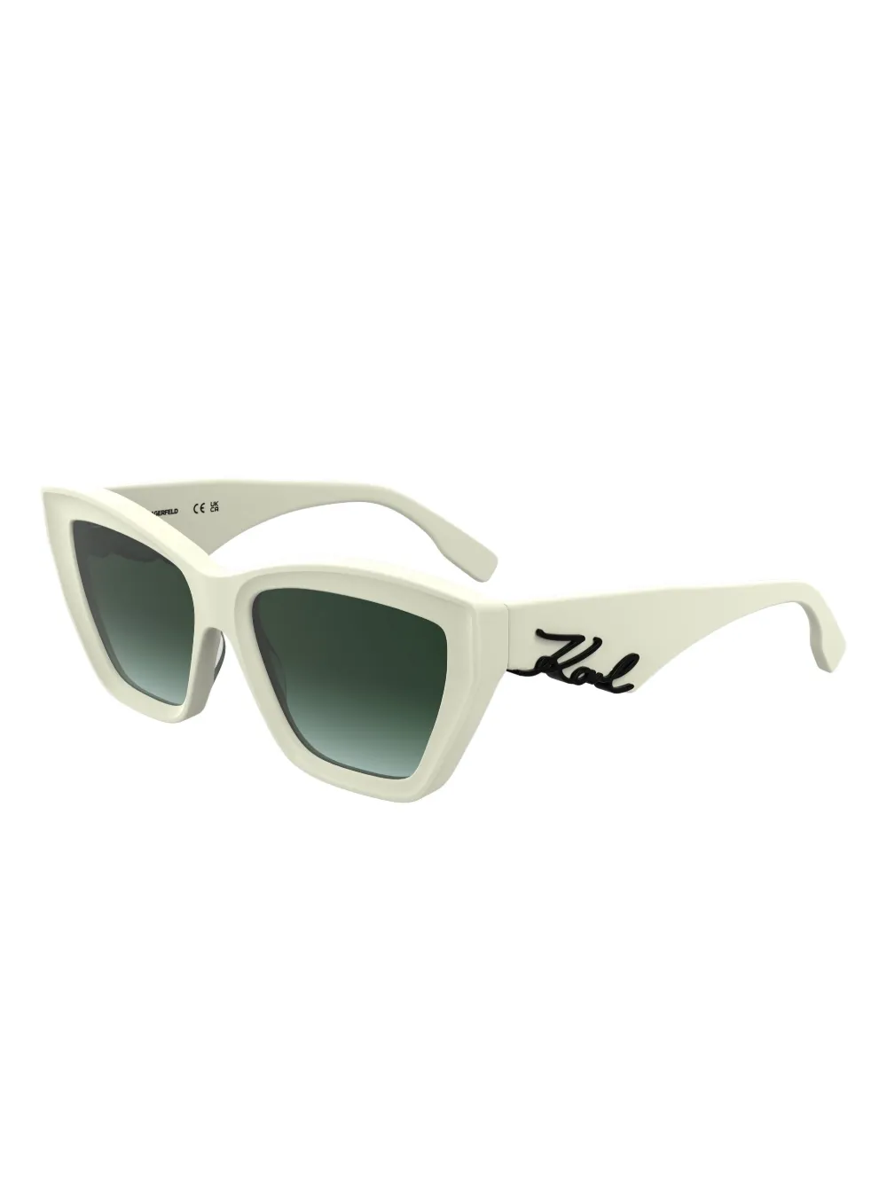 Karl Lagerfeld logo-print sunglasses - Wit