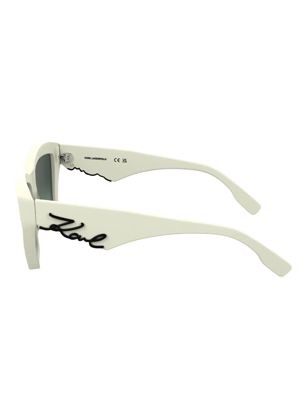 Karl Lagerfeld Zonnebril met logoprint Wit